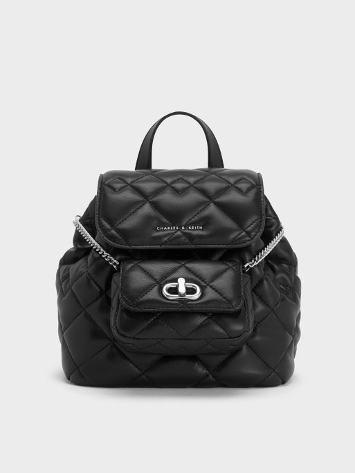C&K Aubrielle Quilted Backpack - Noir