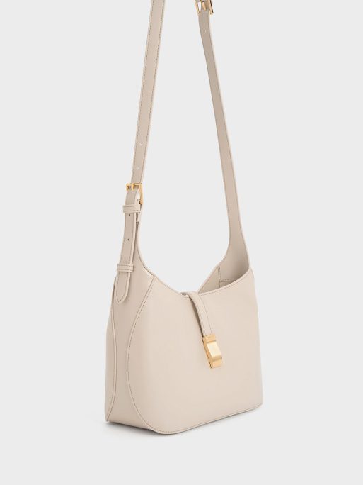 C&K Wisteria Belted Shoulder Bag - Oat - Image 2