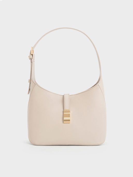 C&K Wisteria Belted Shoulder Bag - Oat