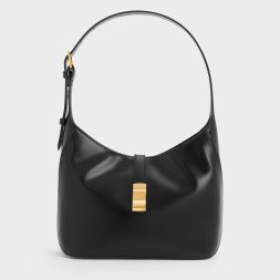 C&K Wisteria Belted Shoulder Bag - Black