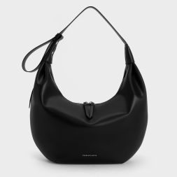 C&K Odella Curved Hobo Bag - Noir