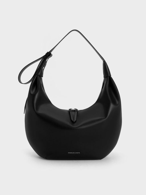 C&K Odella Curved Hobo Bag - Noir