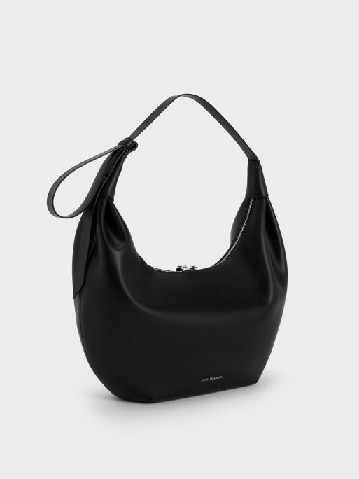 C&K Odella Curved Hobo Bag - Noir - Image 2