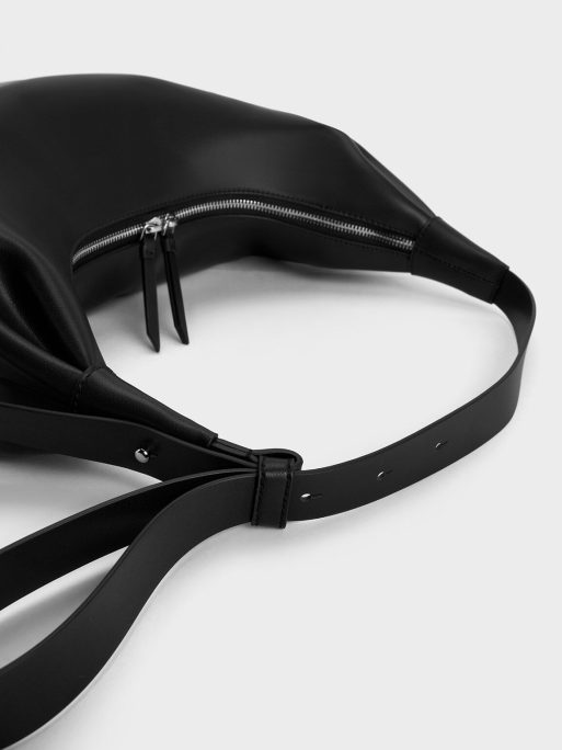 C&K Odella Curved Hobo Bag - Noir - Image 3