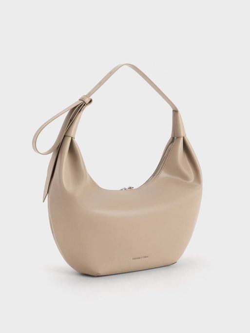 C&K Odella Curved Hobo Bag - Taupe - Image 2