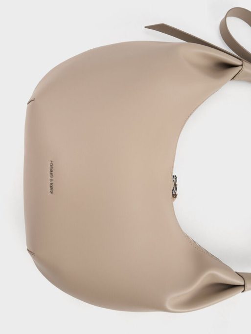 C&K Odella Curved Hobo Bag - Taupe - Image 3