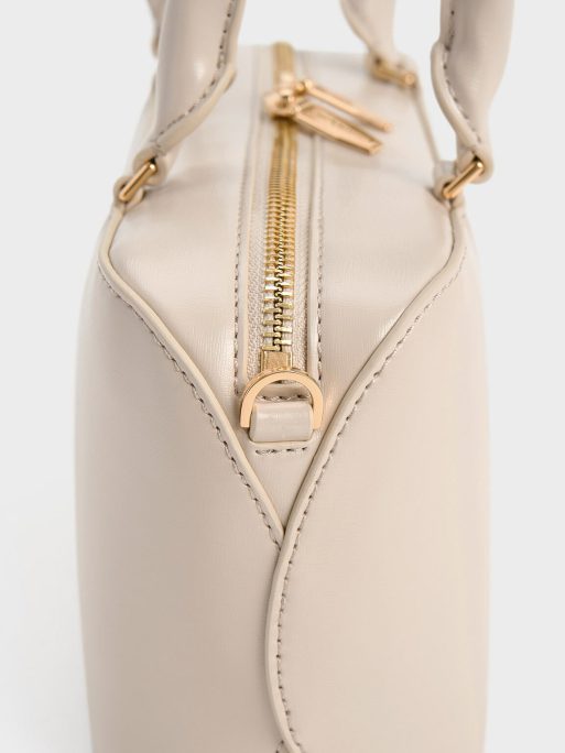 C&K Wisteria Elongated Tote Bag - Oat - Image 4