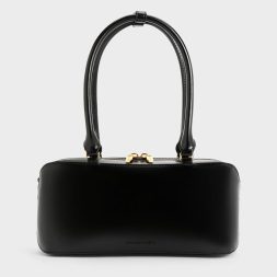 C&K Wisteria Elongated Tote Bag - Black
