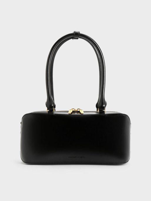 C&K Wisteria Elongated Tote Bag - Black