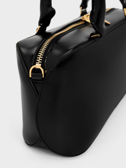 C&K Wisteria Elongated Tote Bag - Black - Image 3