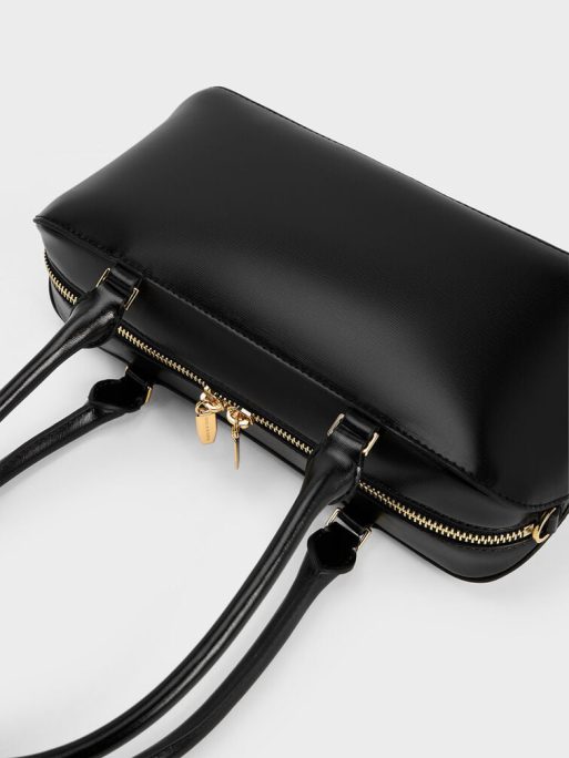 C&K Wisteria Elongated Tote Bag - Black - Image 4