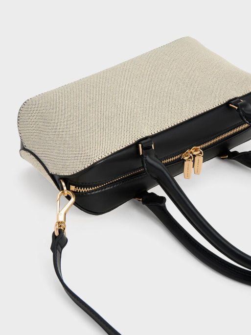 C&K Wisteria Canvas Elongated Tote Bag - Multi - Image 3