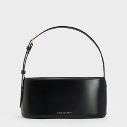 C&K Wisteria Elongated Shoulder Bag - Black