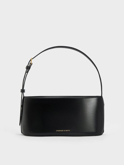C&K Wisteria Elongated Shoulder Bag - Black