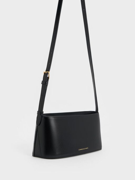 C&K Wisteria Elongated Shoulder Bag - Black - Image 2
