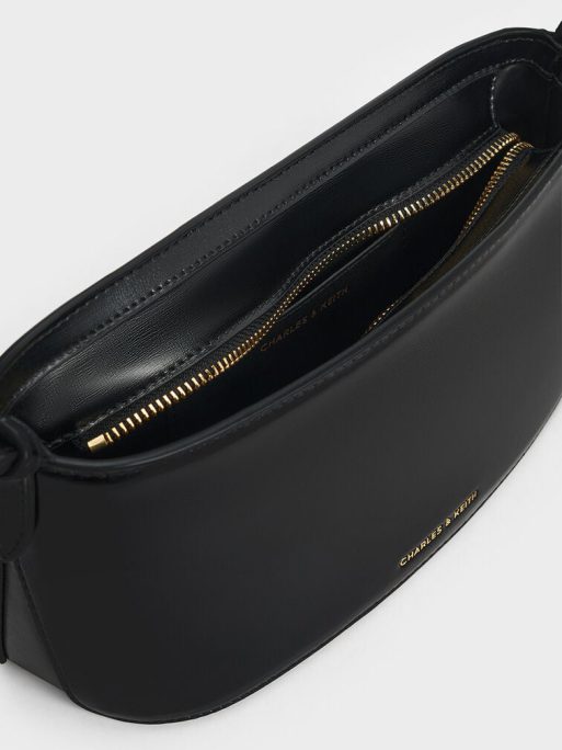C&K Wisteria Elongated Shoulder Bag - Black - Image 5