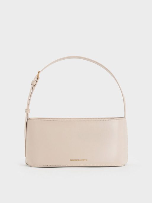C&K Wisteria Elongated Shoulder Bag - Oat