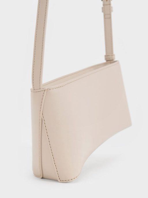 C&K Wisteria Elongated Shoulder Bag - Oat - Image 3