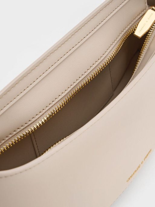 C&K Wisteria Elongated Shoulder Bag - Oat - Image 5