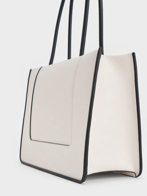 C&K Daylla Tote Bag - Cream - Image 3
