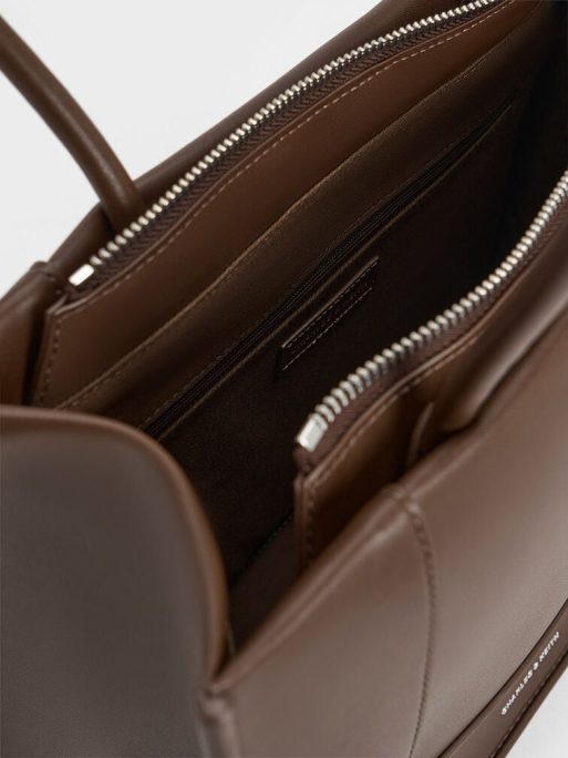 C&K Daylla Tote Bag - Dark Brown - Image 5