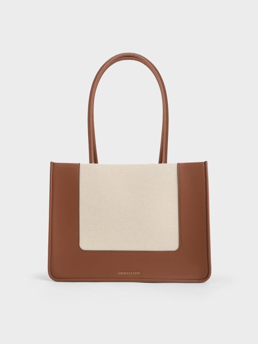 C&K Daylla Canvas Tote Bag - Tan