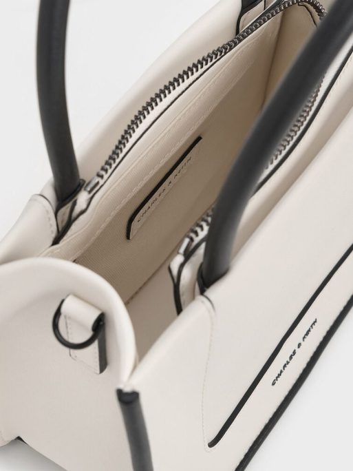 C&K Mini Daylla Tote Bag - Cream - Image 5