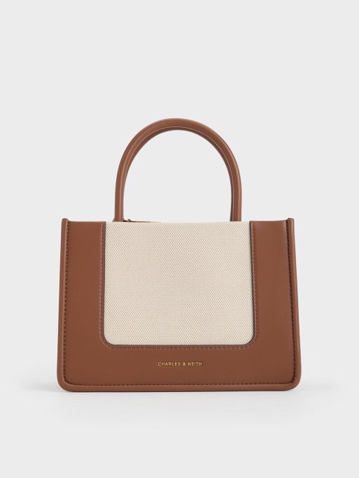 C&K Mini Daylla Canvas Tote Bag - Tan