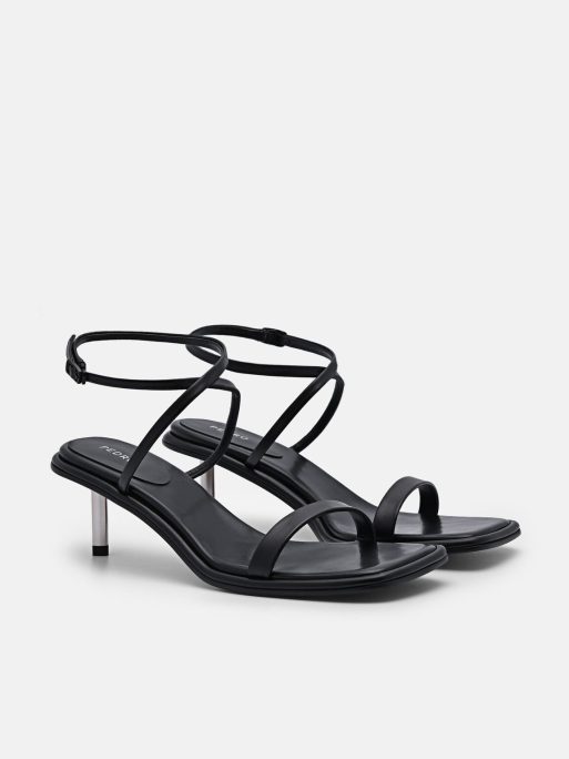 PEDRO Myra Heel Sandals - Black - Image 2