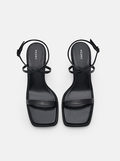 PEDRO Myra Heel Sandals - Black - Image 4