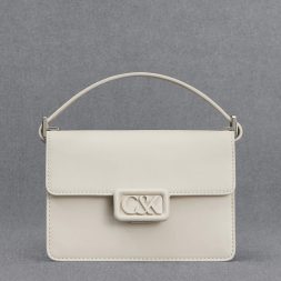 C&K Leather Boxy Bag - White