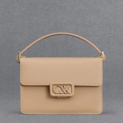 C&K Leather Boxy Bag - Nude