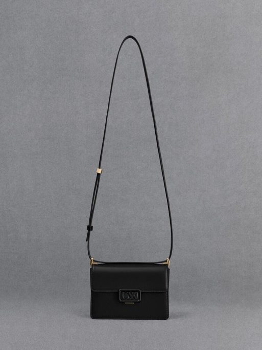C&K Leather Boxy Bag - Black - Image 4
