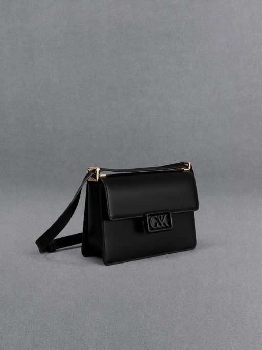 C&K Leather Boxy Bag - Black - Image 5