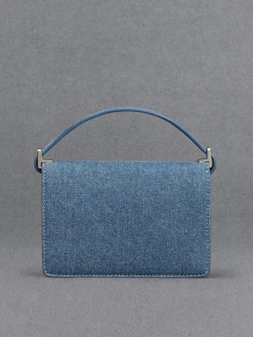 C&K Denim Boxy Bag - Blue - Image 3