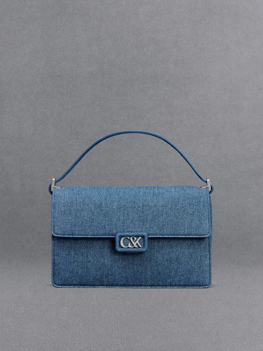 C&K Denim Shoulder Bag - Blue