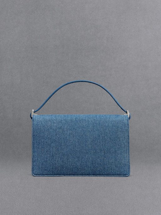 C&K Denim Shoulder Bag - Blue - Image 3