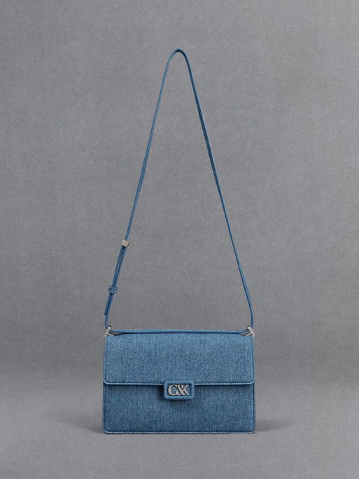C&K Denim Shoulder Bag - Blue - Image 4