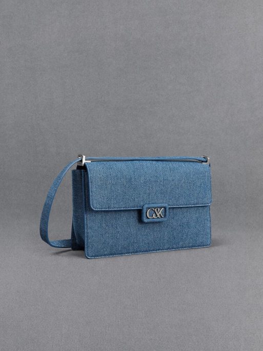 C&K Denim Shoulder Bag - Blue - Image 5