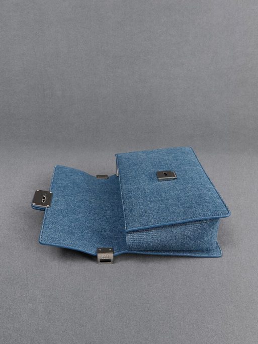 C&K Denim Shoulder Bag - Blue - Image 6