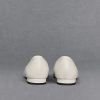 C&K Leather Pointed-Toe Flats - White - Image 4