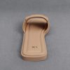 C&K Leather Slide Sandals - Nude - Image 4