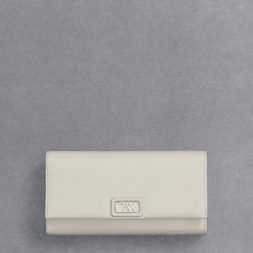 C&K Leather Chain-Strap Wallet - White