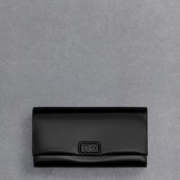 C&K Leather Chain-Strap Wallet - Black