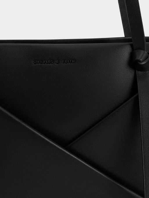 C&K Midori Geometric Tote Bag - Noir - Image 6