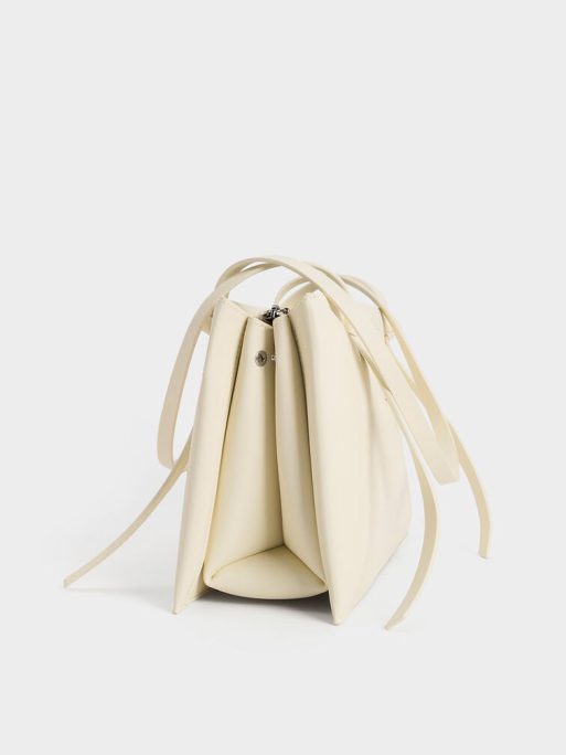 C&K Midori Geometric Tote Bag - Cream - Image 5