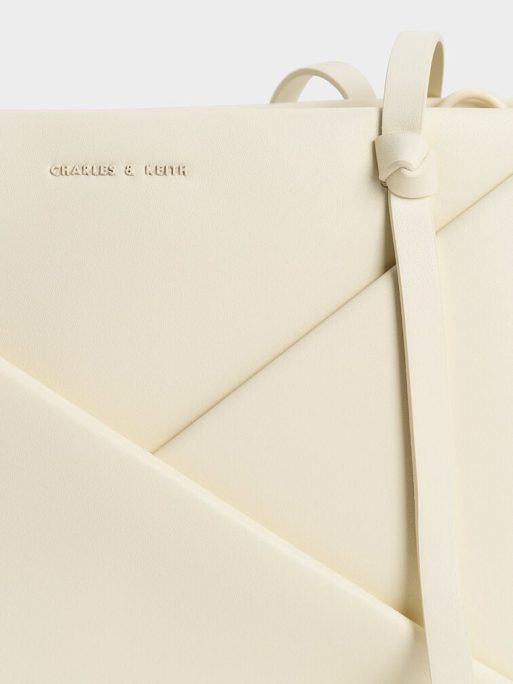 C&K Midori Geometric Tote Bag - Cream - Image 6