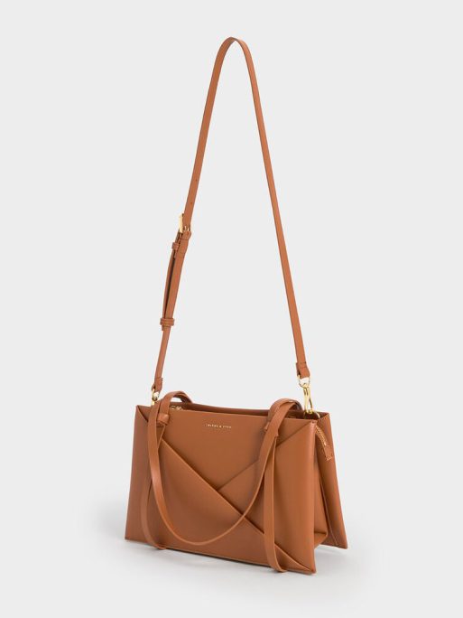 C&K Midori Geometric Tote Bag - Tan - Image 3