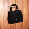 C&K Loey Textured Top Handle Bag - Jet Black - Image 8