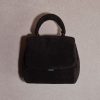 C&K Loey Textured Top Handle Bag - Jet Black - Image 9